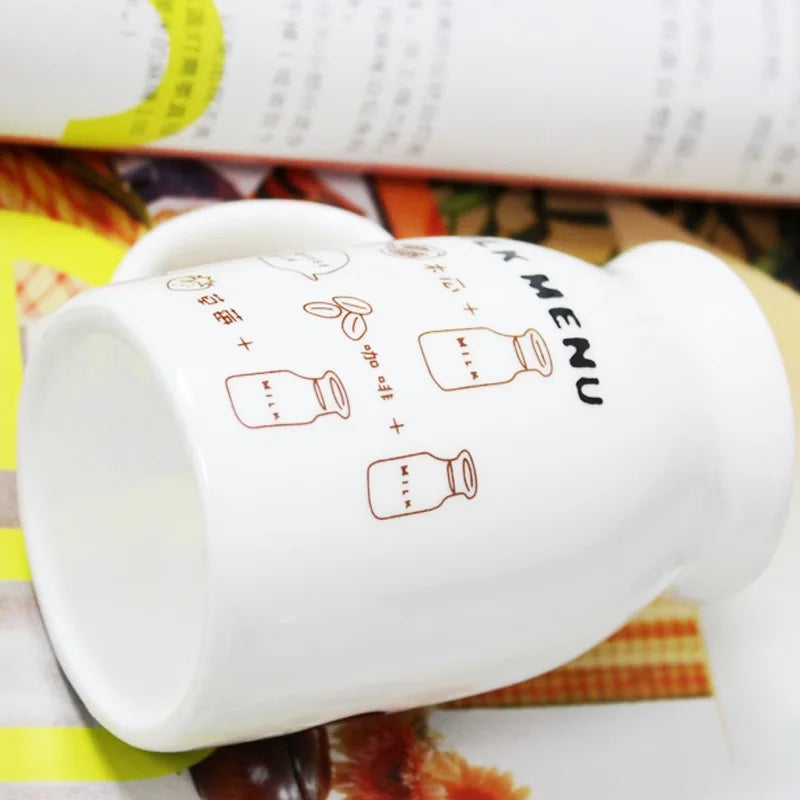 Creative Ceramic Mug Cloud Milk Cup Water Cup Student Breakfast Cup Household Drinking Cup Can Be Customized